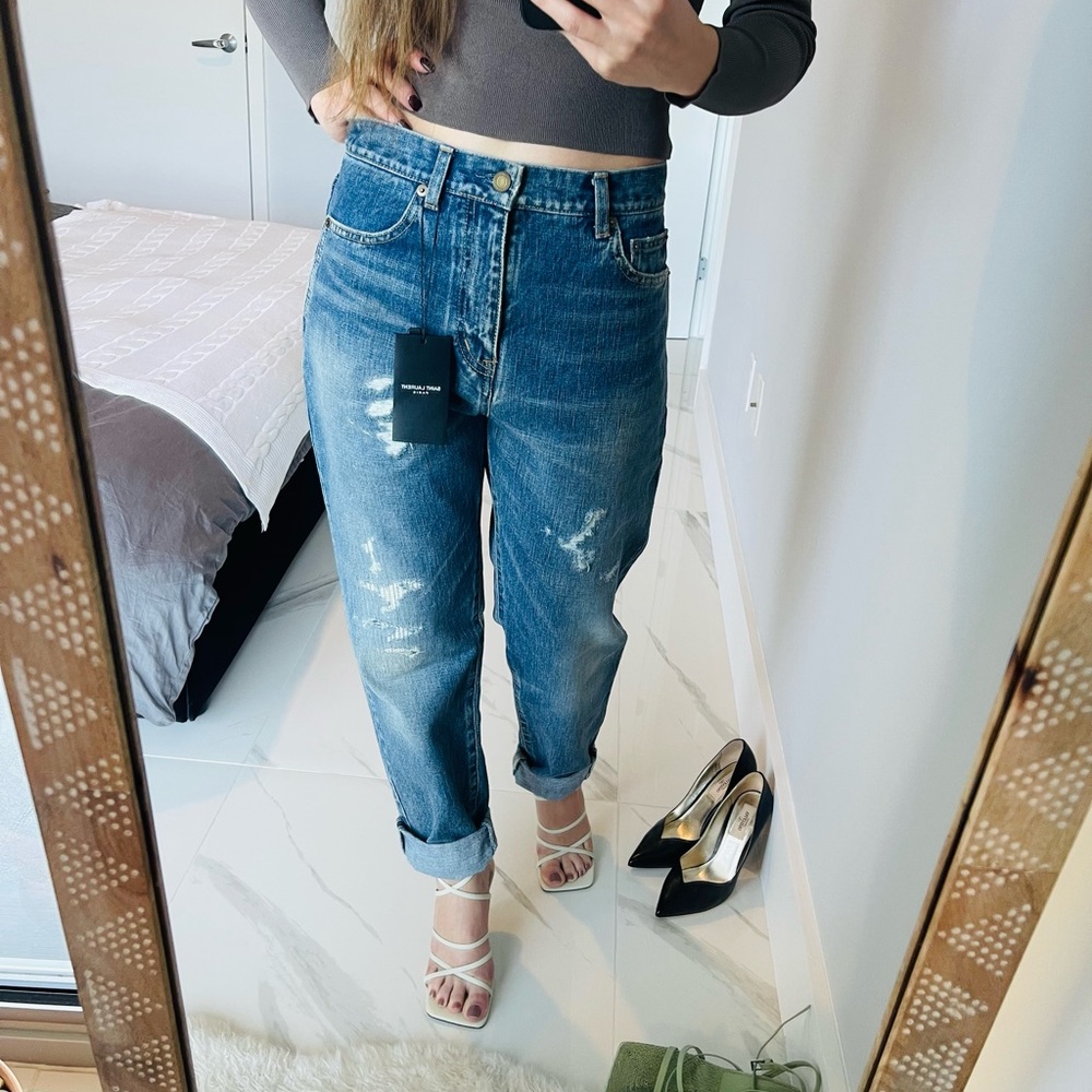 NWT Saint Laurent boyfriend jeans